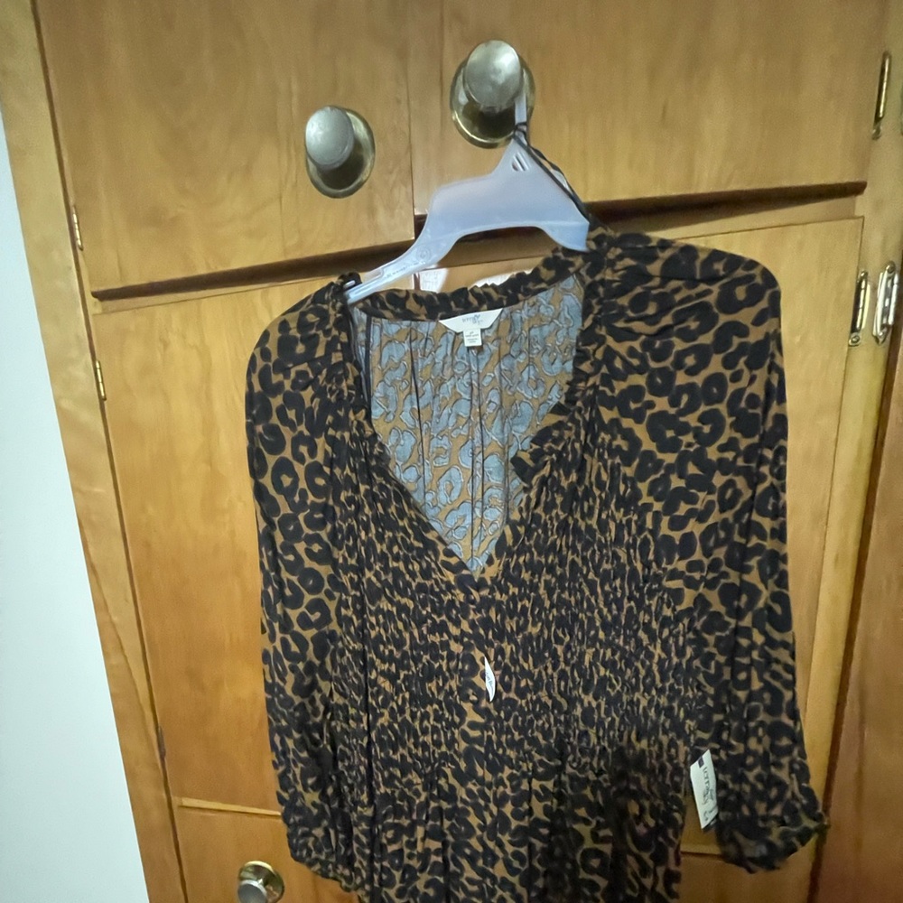 Cheetah print dress